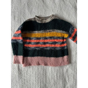 Arizona striped green girls sweater size 4/5